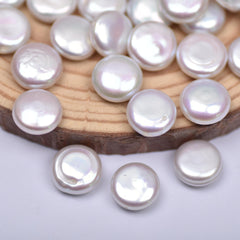 【Button Lover】 Button (5 Button Shape Freshwater Pearls)