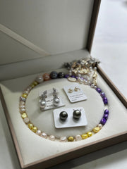 【New arrival】LLabx Jewelry box(100%get Black tahitian 1-3quantities,100%get full string necklace/ earings,100%get 10 edison pearl)