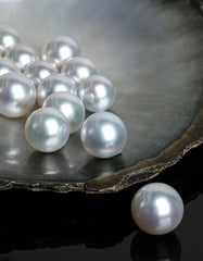 【Sea water】Australia south sea white pearl with certification(9-12mm)-tiktok live