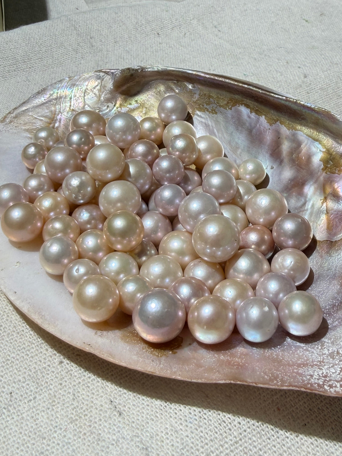 [NEW YEAR ARRIVAL] Champagne rose edison pearl（9-13mm）
