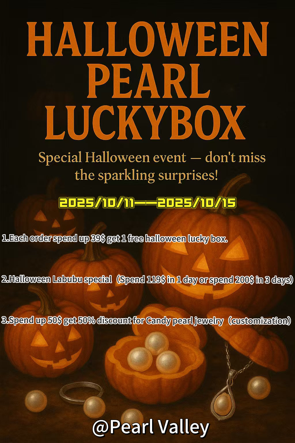 【Halloween Special】2025.10.11-2025.10.15 —tiktok live