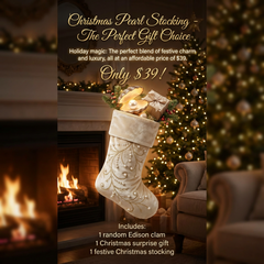 [Christmas Special] PEARL LUCKY SOCKS(1 Random Edison Pearl Clams+1 Christmas Gifts)-TIKTOK LIVE